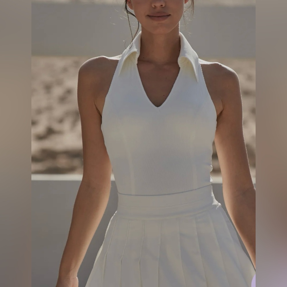 WISKII Sleeveless Polo Tank NWT